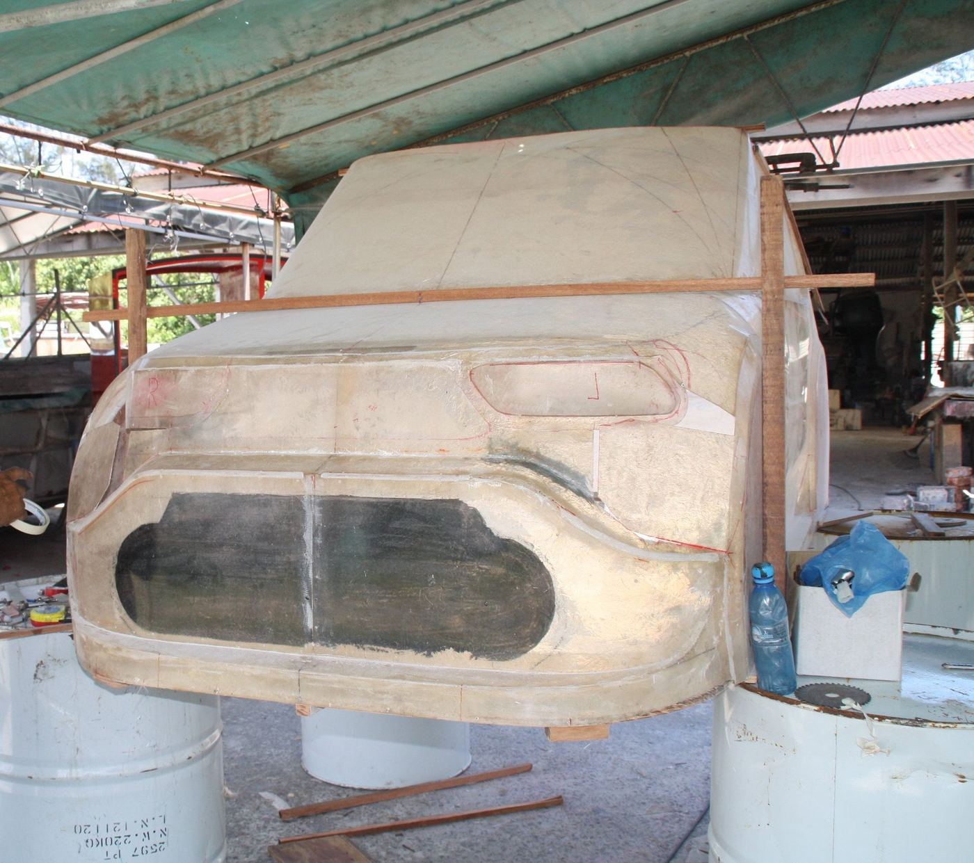 Fiberglass construction process